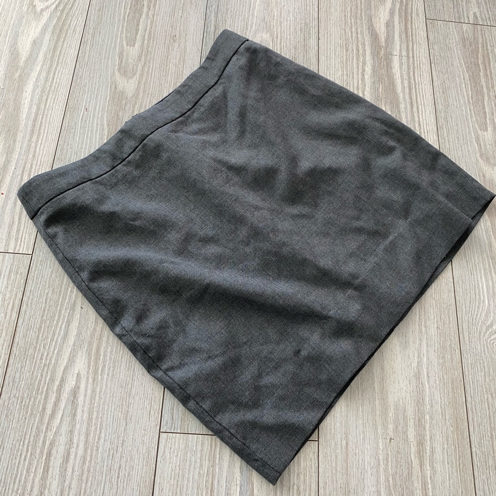 Gray Mini Skirt
